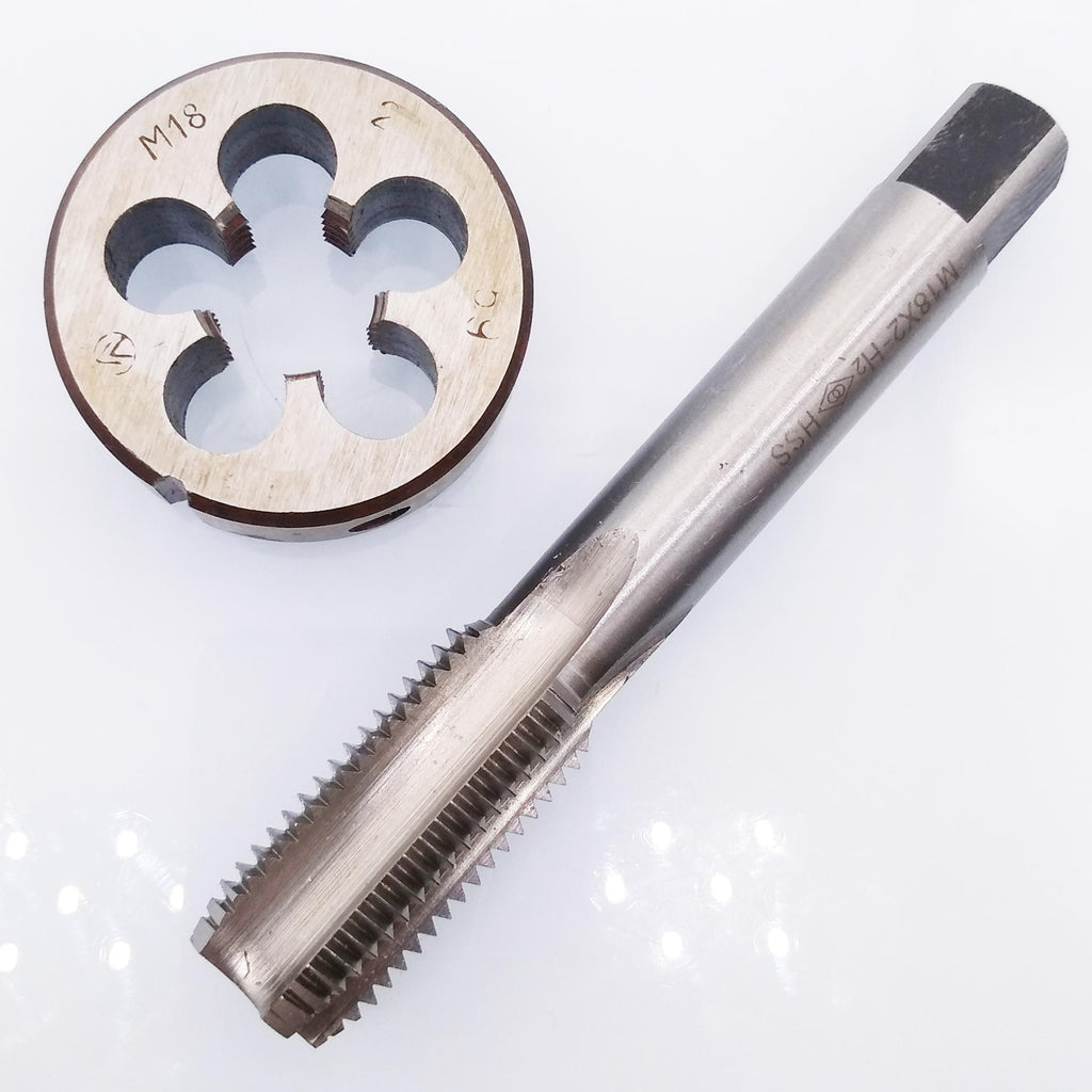 US Stock HSS M18 x 2mm Tap & M18 x 2.0mm Die Metric Thread Right Hand