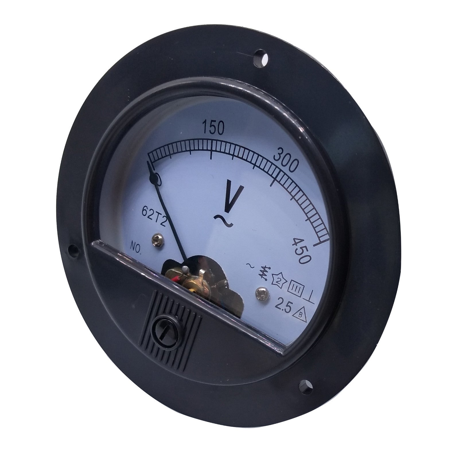 US Stock AC 0 ~ 450V Round Analog Volt Pointer Needle Panel Meter Voltmeter