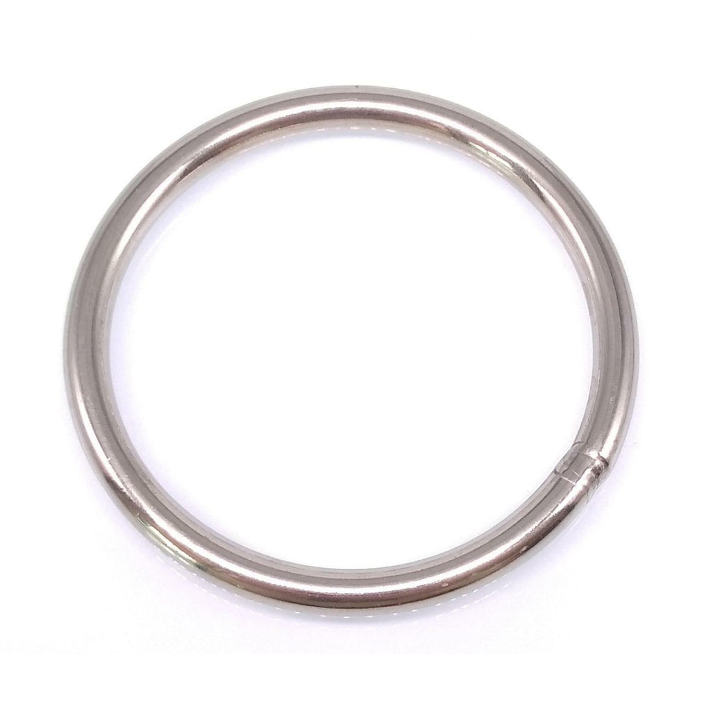5pcs 304 Stainless Steel Seamless Metal O Ring Welded Round OD 60mm Wire Dia 5