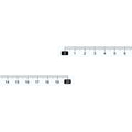 10Pcs Adhesive Tape Measure 20cm Left to Right Sticky Workbench Ruler (White)