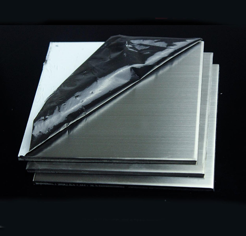 3mm ±10% x 5" x 5" 304 Stainless Steel Fine Polished Plate Sheet
