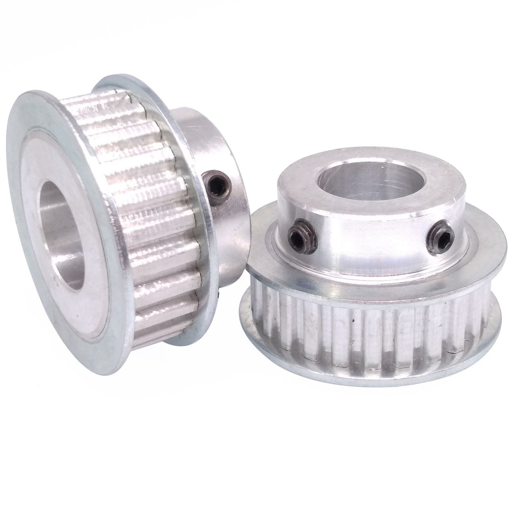 2pcs XL 25T Timing Belt Pulley Synchronous Wheel 17mm Bore For 10mm Width Belt