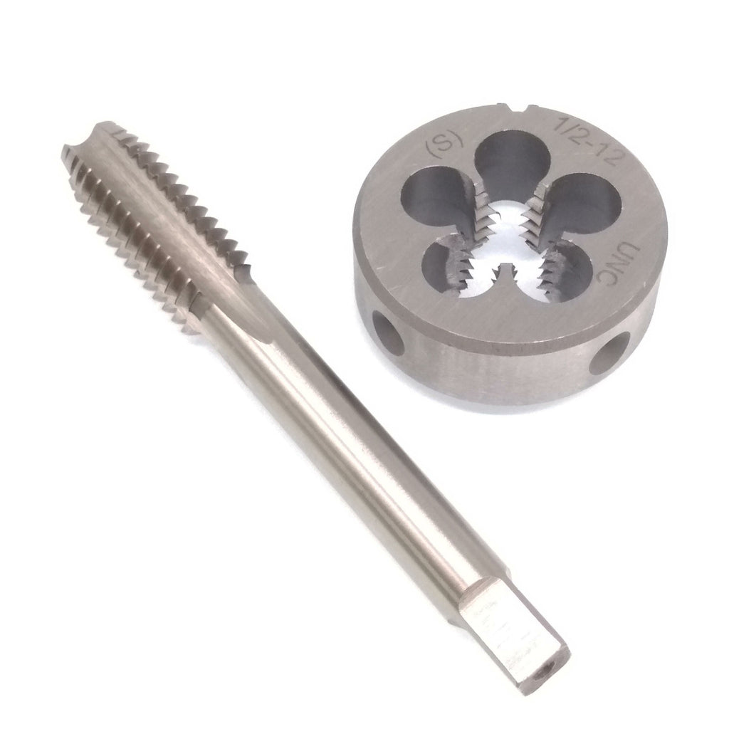 US Stock HSS 1/2-12 UNF Tap & 1/2-12 UNC  Die Right Hand