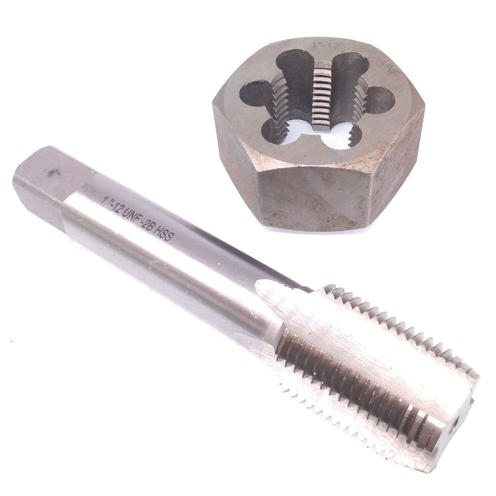 US Stock HSS 1"-12 Tap & 1"-12 Hexagon Die Thread Right Hand Set