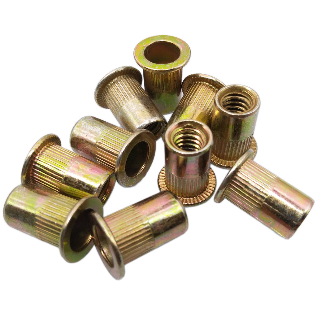 AU Stock 100pcs M4 x 0.7 x 11mm LFK Steel Rivet Nut Rivnut Insert Nutsert