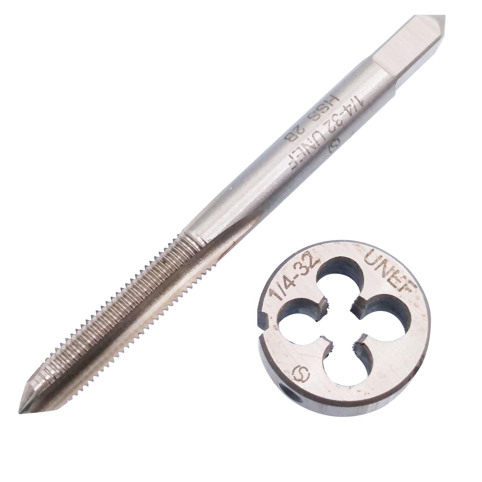1 set HSS 1/4-32 UNEF Tap & 1/4-32 UNEF Die Right Hand