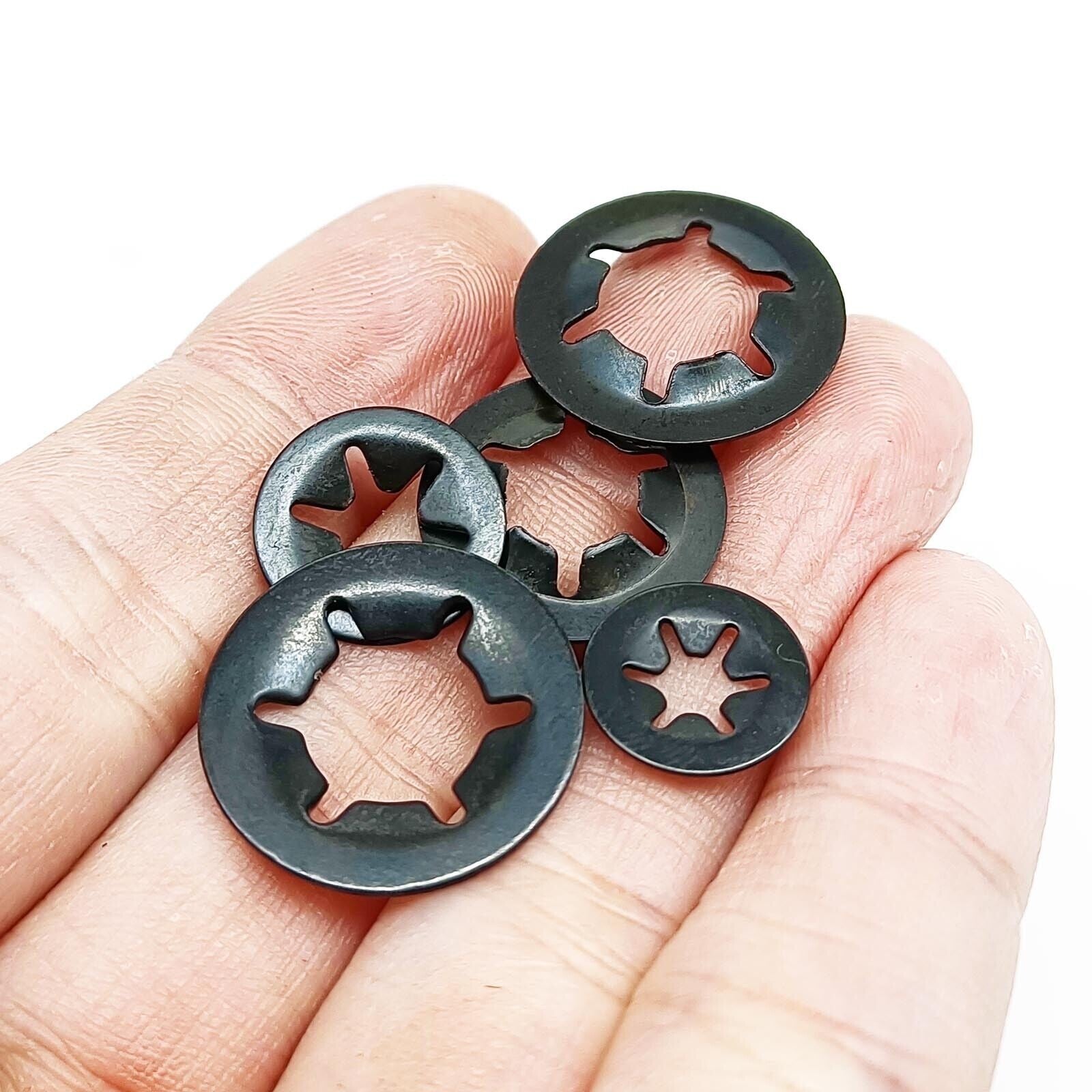 350pcs M2.5-M10 65Mn External Circlip Push-on Retaining Clip Shaft Snap Ring Set