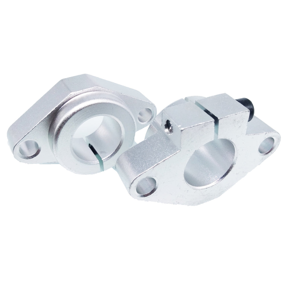 US Stock 4pcs Aluminum SHF20 20mm Linear Rod Rail Shaft Support Motion CNC Route
