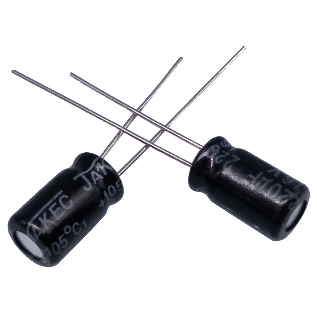 US Stock 50pcs Electrolytic Capacitors 220uF 220mfd 16V +105℃ Radial 6 x 12mm