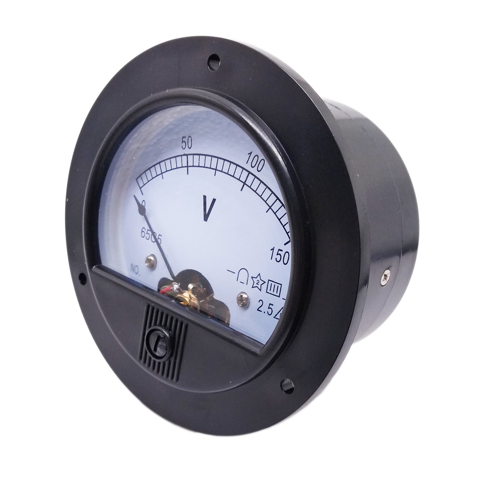 DC 0 ~ 150V Round Analog Volt Pointer Needle Panel Meter Voltmeter