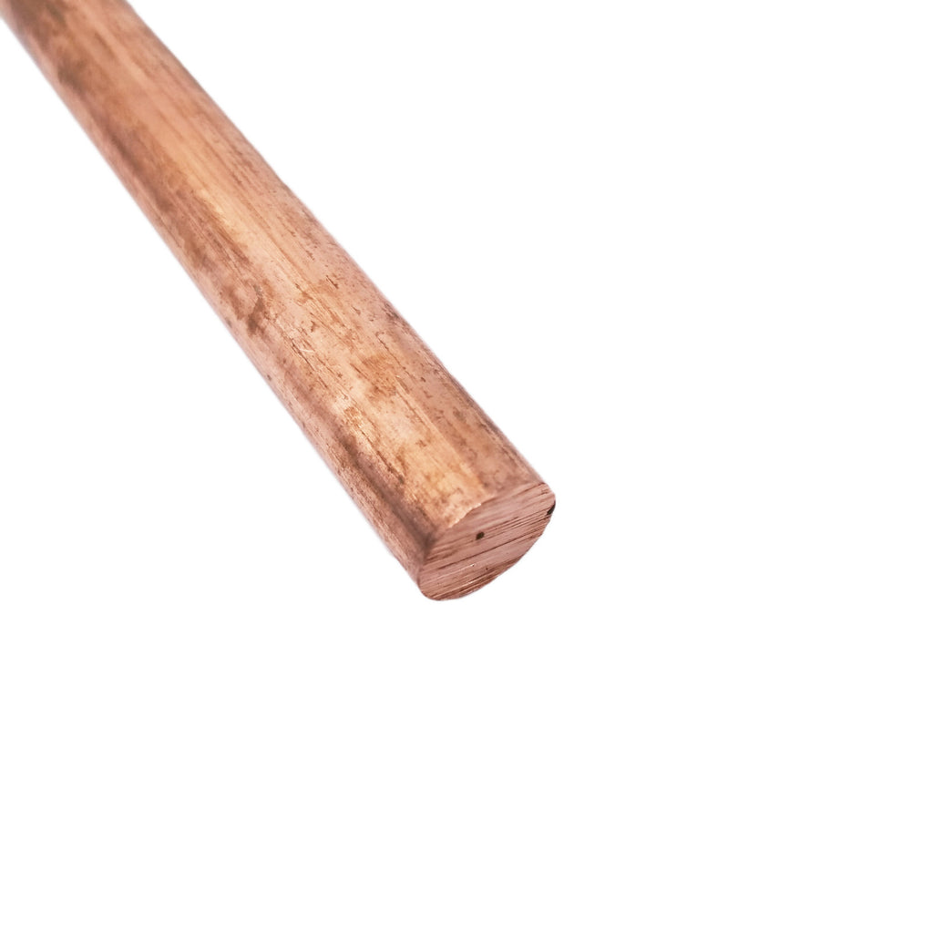 10mm ±10% Dia. 9.85" Long 99.9% Pure Copper T2 Cu Metal Rods Cylinder