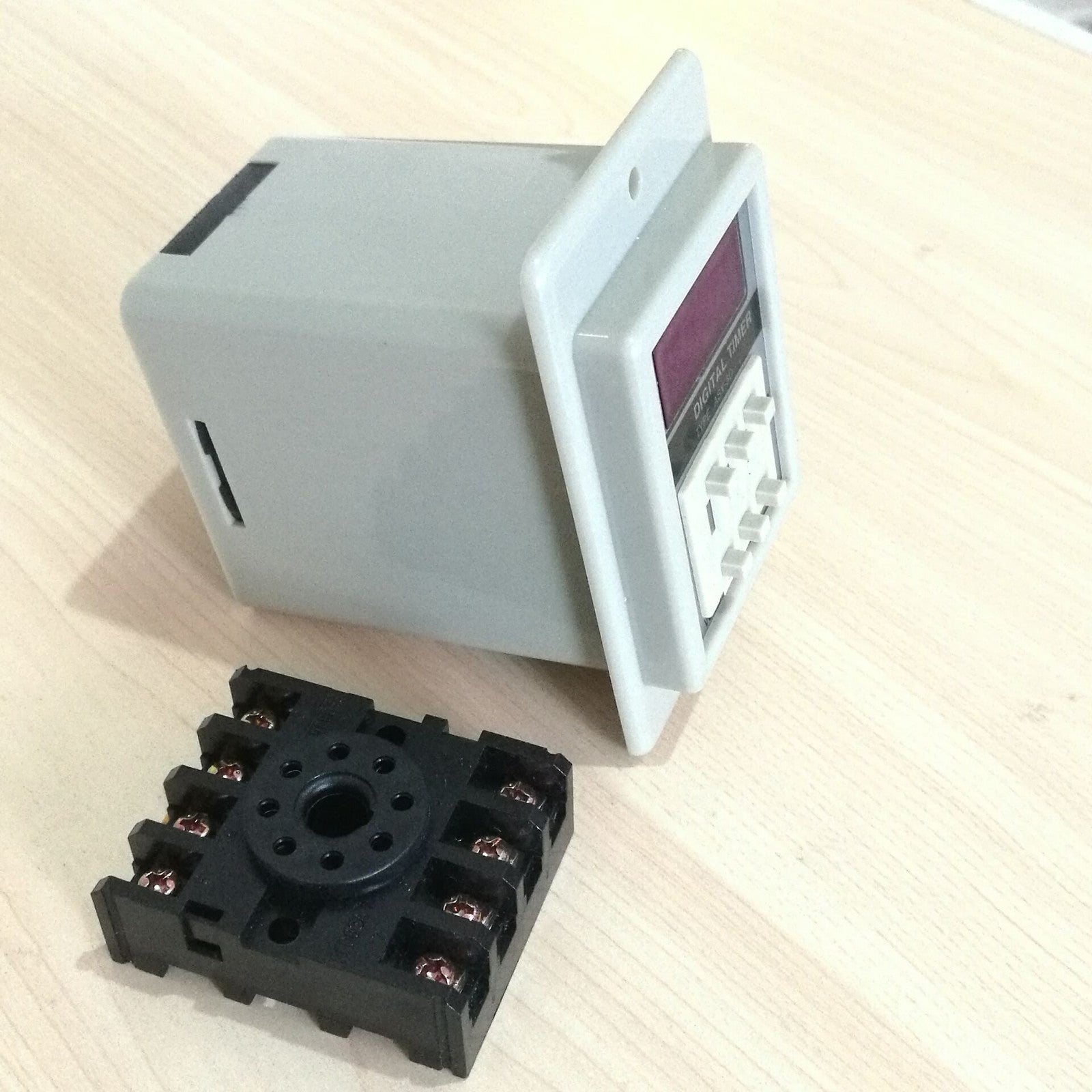 US Stock ASY-3D 1-999m AC110V Power On Delay Timer Digital Time Relay 8P W/ Base