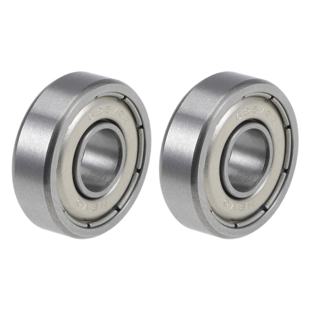 2pcs R1660ZZ Ball Bearings 6x16x5mm Double Shielded Chrome Steel