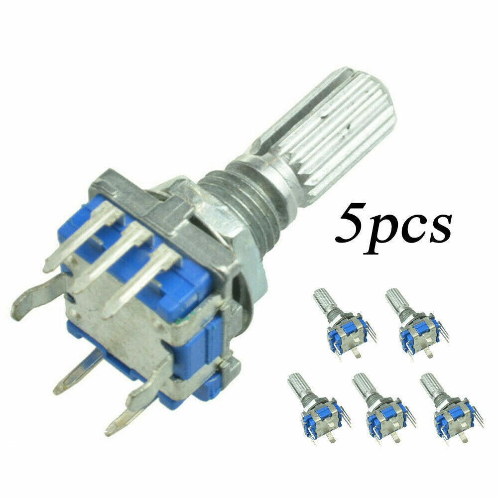 AU Stock 5x Rotary Encoder & Switch EC11 Audio Digital Potentiometer Handle 20mm