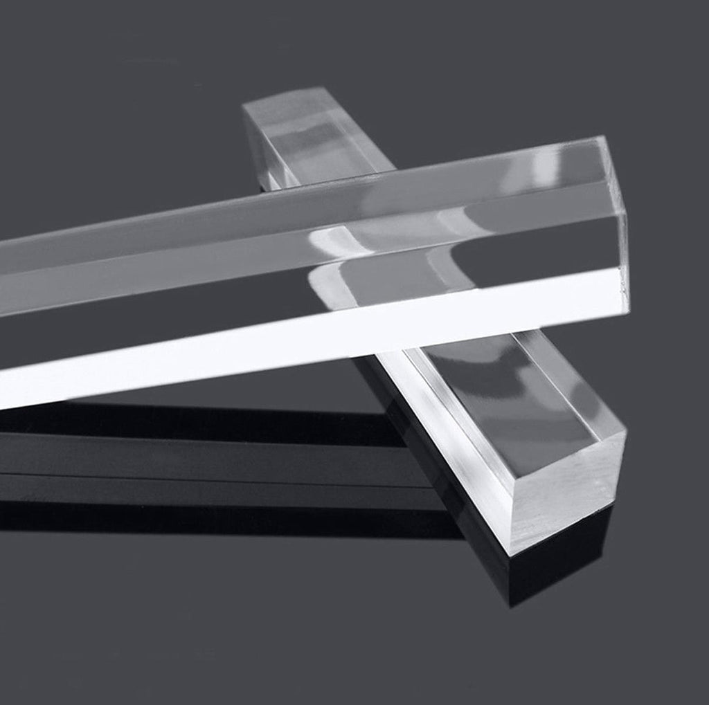 US Stock 48pcs Square Clear Acrylic PMMA Rod Bar 2 x 2mm ±10%  250mm Long