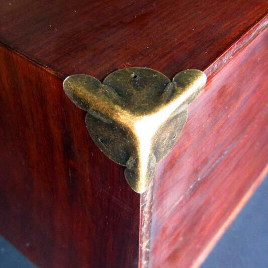 12pcs Heavy Duty Antique brass Decorative Jewelry Wine Wood Box Corner Protector