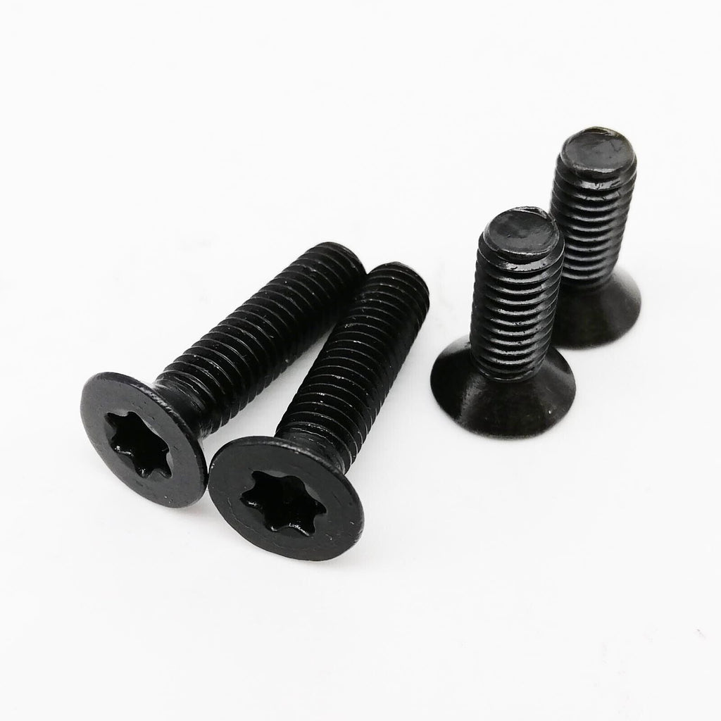 10pcs M5 x 16mm Black Six-Lobe Torx Head Flat Countersunk Screw Bolt