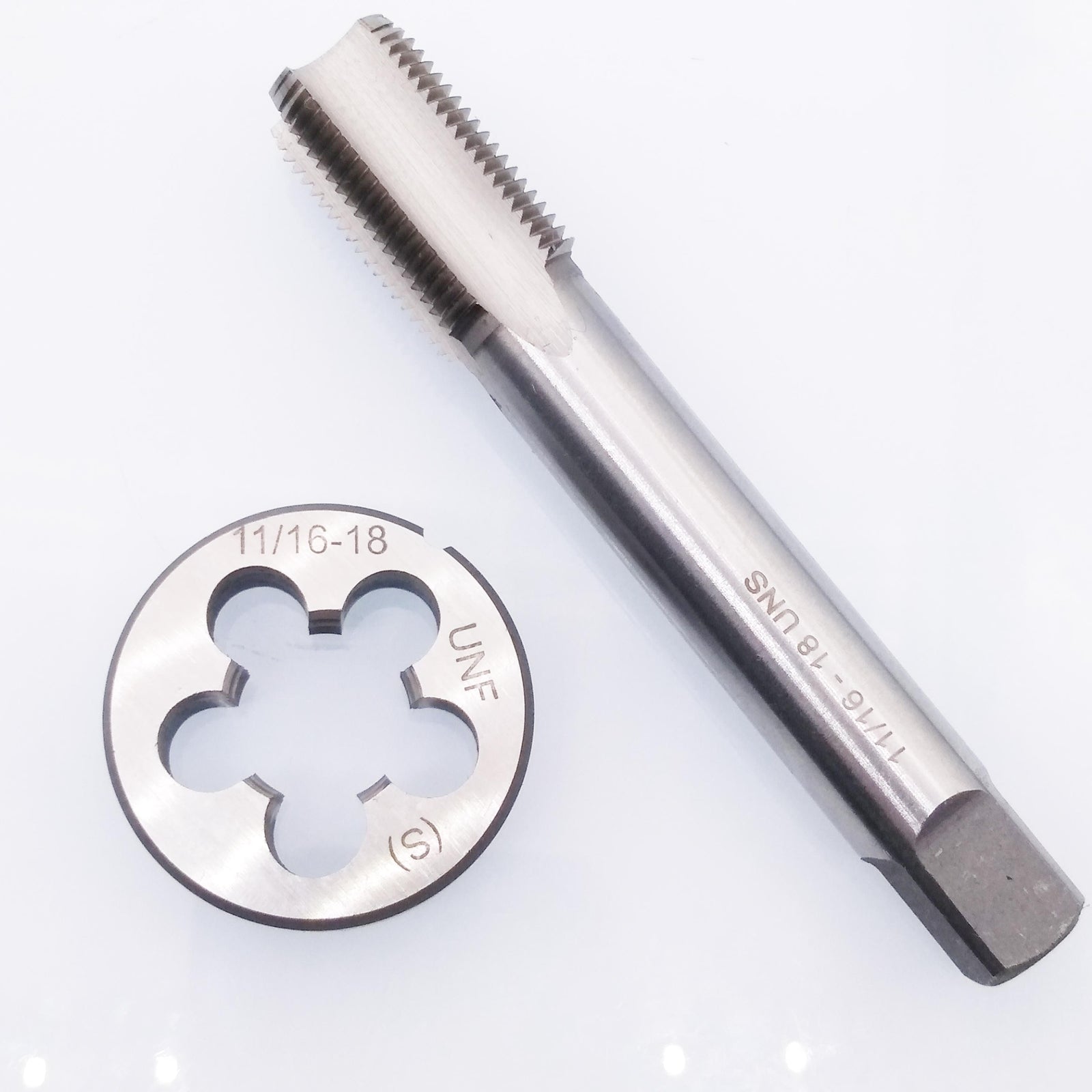 HSS 11/16-18 UNS Tap & 11/16-18 UNF Die Right Hand