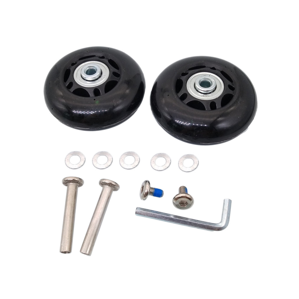 US Stock 2Set OD 64mm Luggage Suitcase Replacement Wheels Axles Repair Wrench