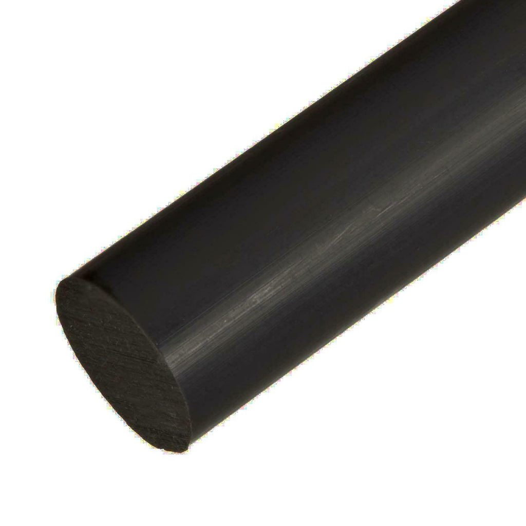 1pc PA6 Nylon Round Rod Stick Bar Black Dia. 30mm ±10% Long 330mm 13"