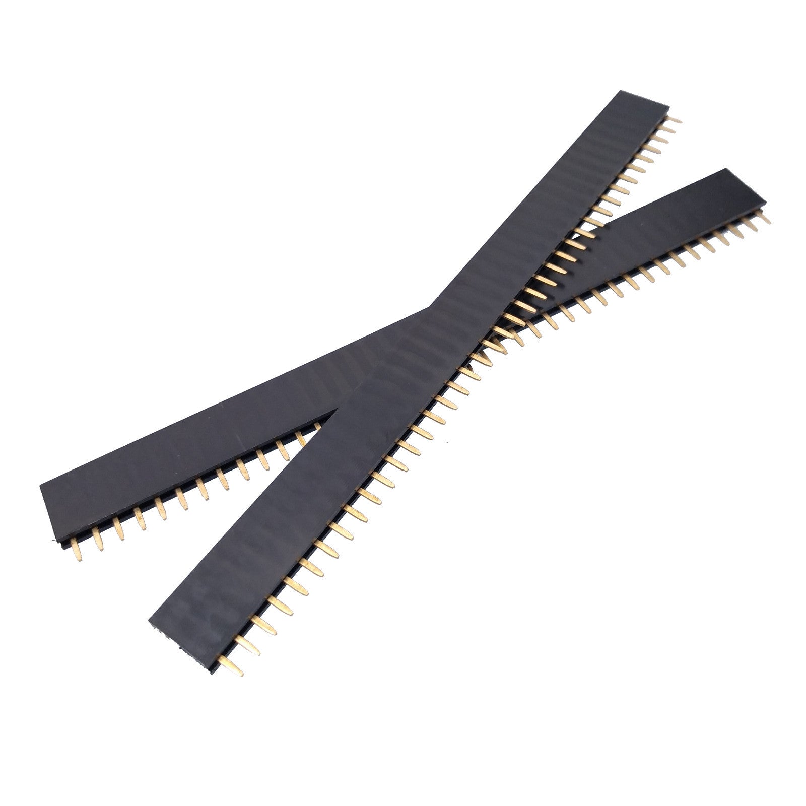 US Stock 50pcs 40-Pin 40P 2.54mm Single Row Straight Female Pin Header Strip