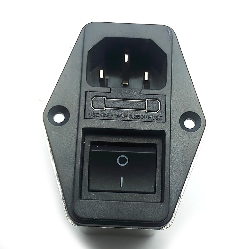 Solder Lug Terminals IEC 320 C14 Power Socket EMI Filter Switch & Fuse Holder 02