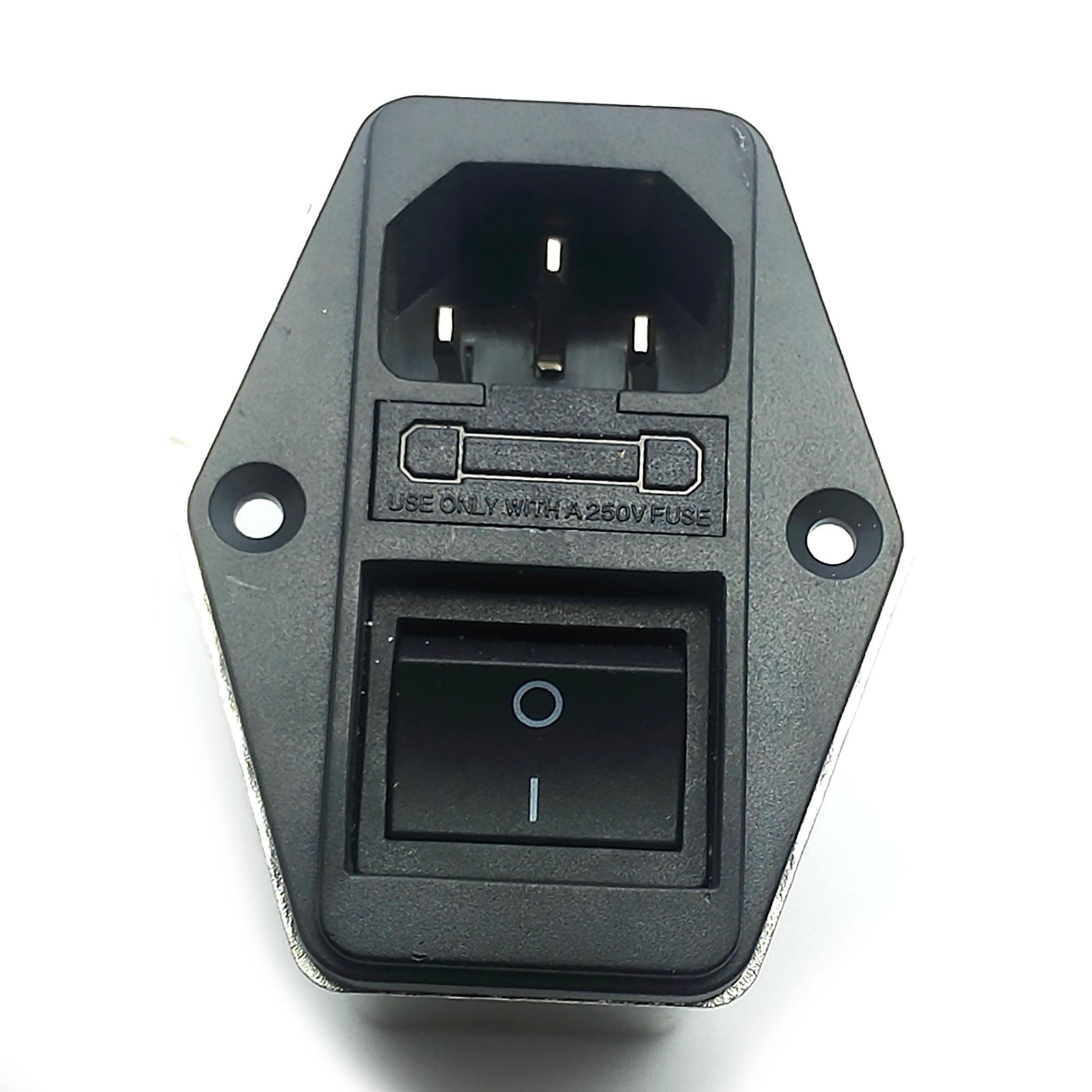 Solder Lug Terminals IEC 320 C14 Power Socket EMI Filter Switch & Fuse Holder 02