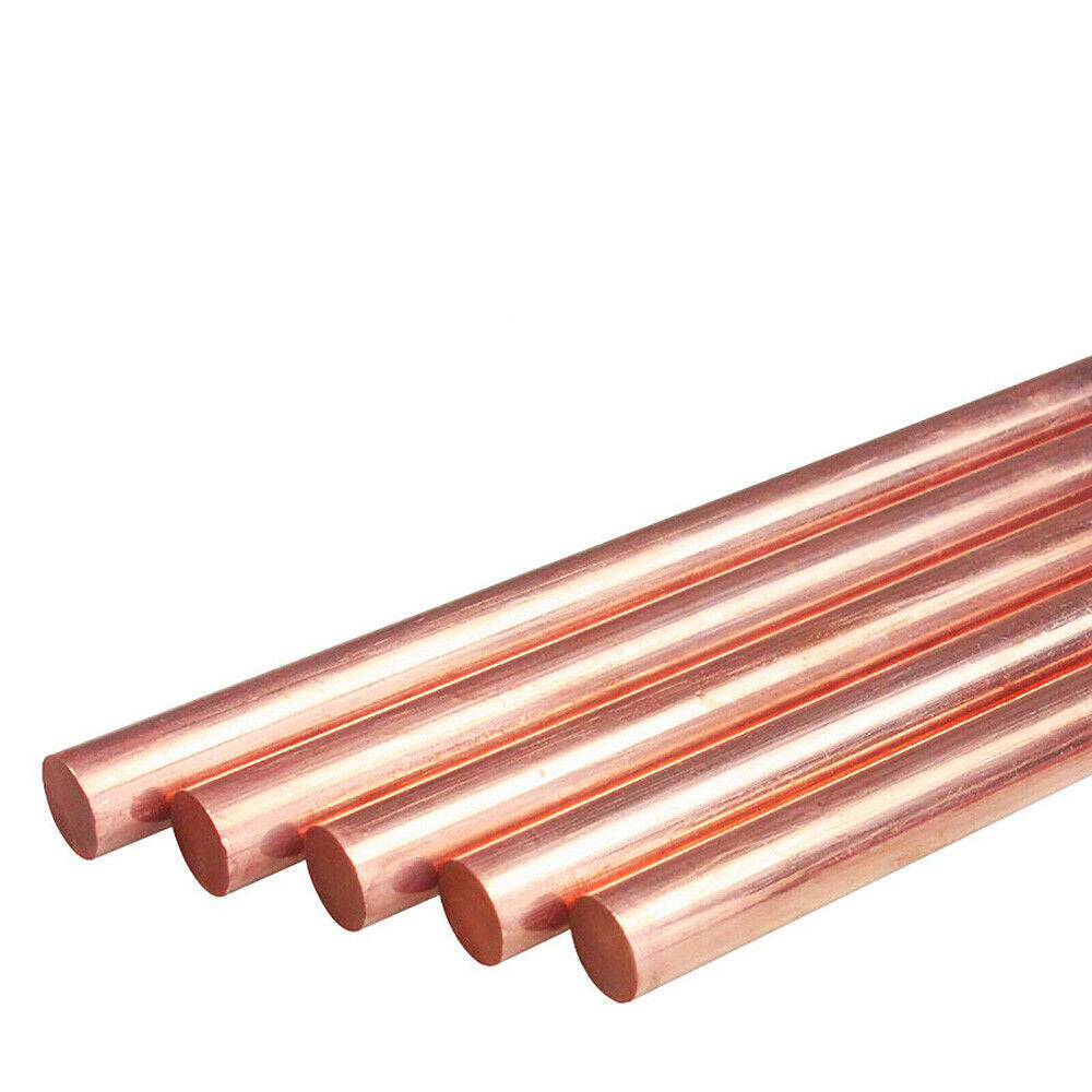 US Stock 1pc 16mm ±10% x 200mm T2 Pure Copper Solid Round Rods Bar 200mm Long