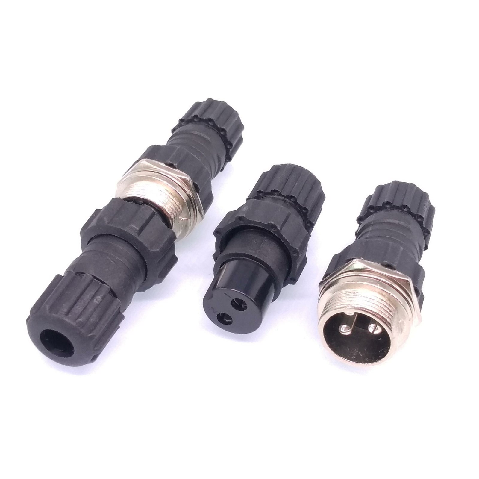 2Sets GX16 Waterproof Aviation Connector Plug Socket Sensor 2pin