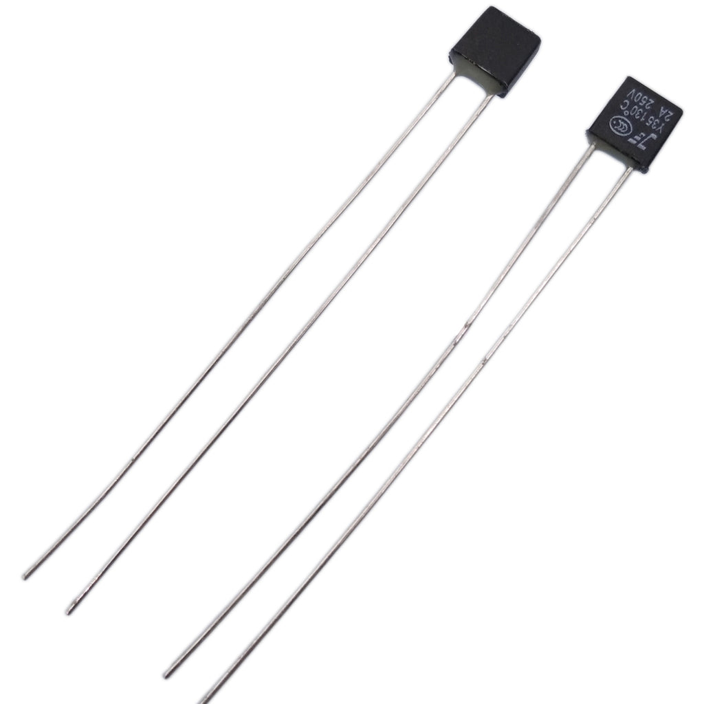 US Stock 10 pcs RH 135℃ Thermal Fuse 2A 250V