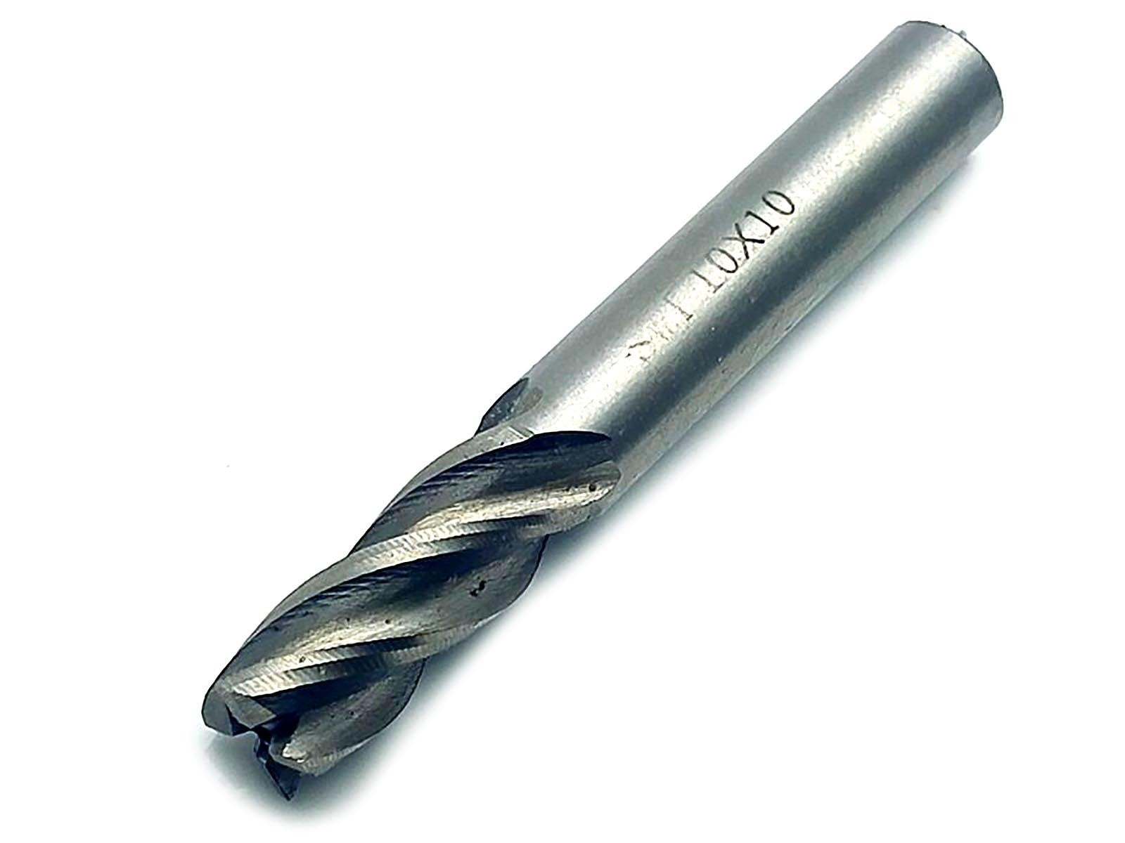US Stock 10mm Four 4 Flute HSS & Aluminium End Mill Cutter CNC Bit