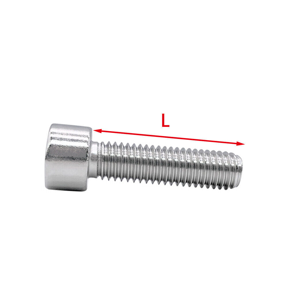 50pcs 304 Stainless Steel Allen Hex Socket Bolts Cap Head Screws M3.5 x 8mm