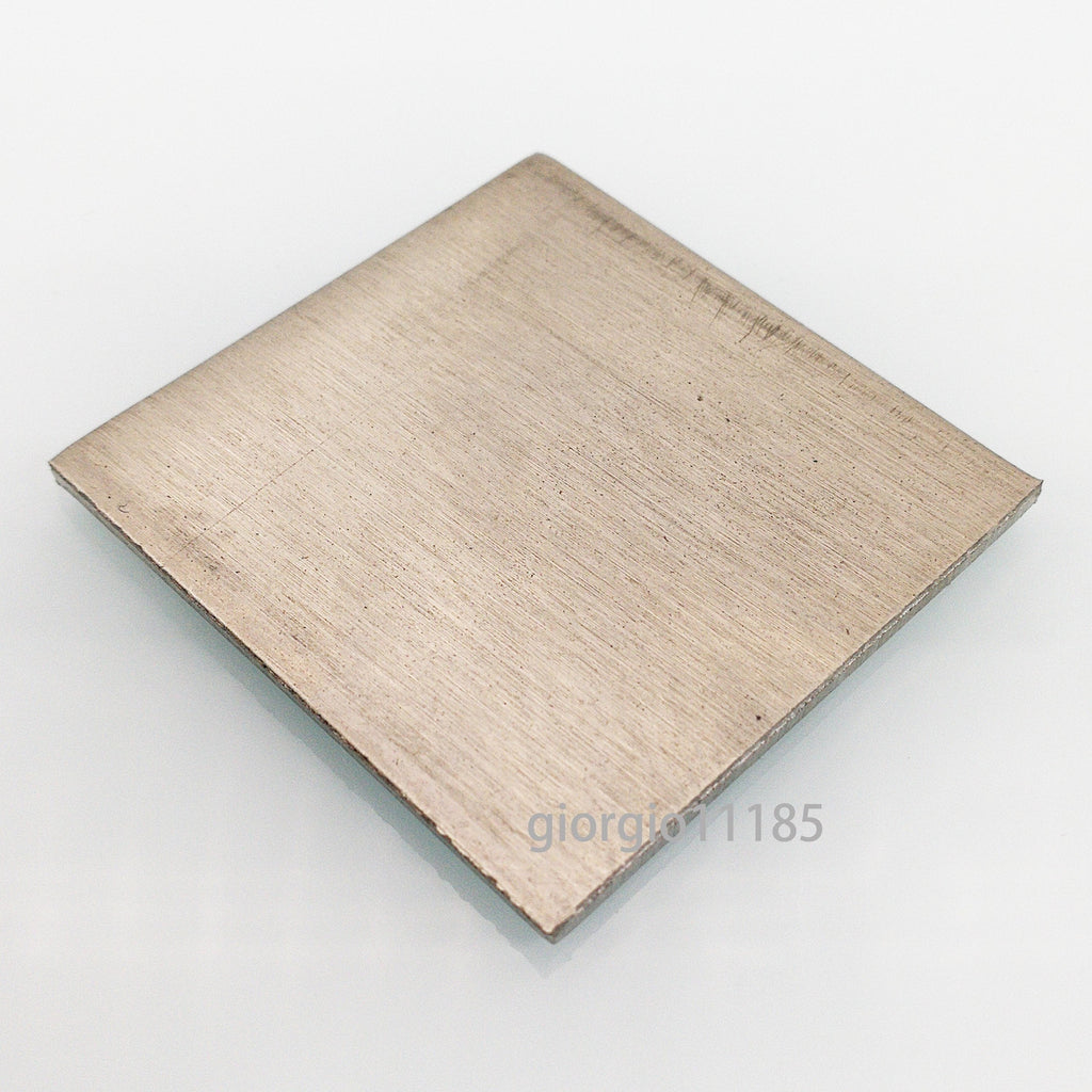 US Stock 3mm ±10% x 50mm x 50mm N6 99.6% Pure Nickel Sheet Metal Plate