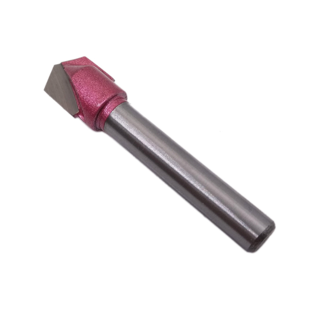 US Stock 3D 120 Degree Router End Mill Engraving V Groove Bit 6x10mm 2V610120