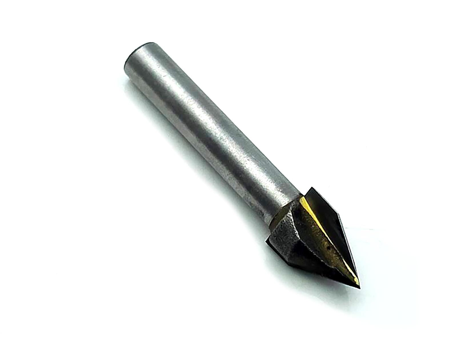 US Stock 3D 60 Degree Router End Mill CNC Engraving V Groove Bit 6x10mm 2V61060