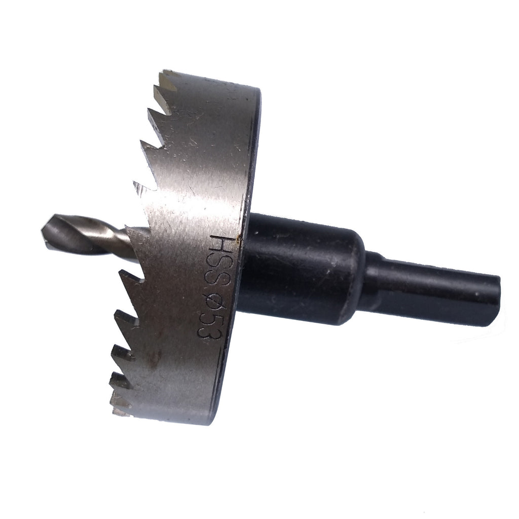US Stock 53mm HSS Drill Bit Hole Saw Tooth Stainless Steel Metal Alloy Cutter