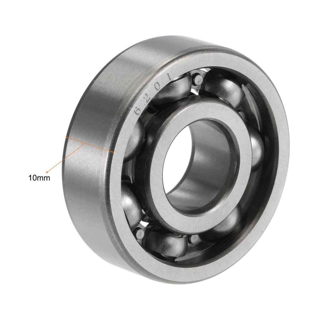 6201 Deep Groove Ball Bearings 12x32x10mm CN Open Type Chrome Steel