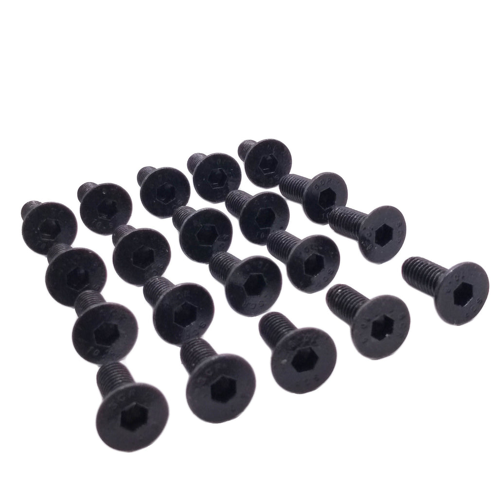 US Stock 50x M6 x 16mm Grade 10.9 Flat Countersunk Hex Socket Bolts Screws Black
