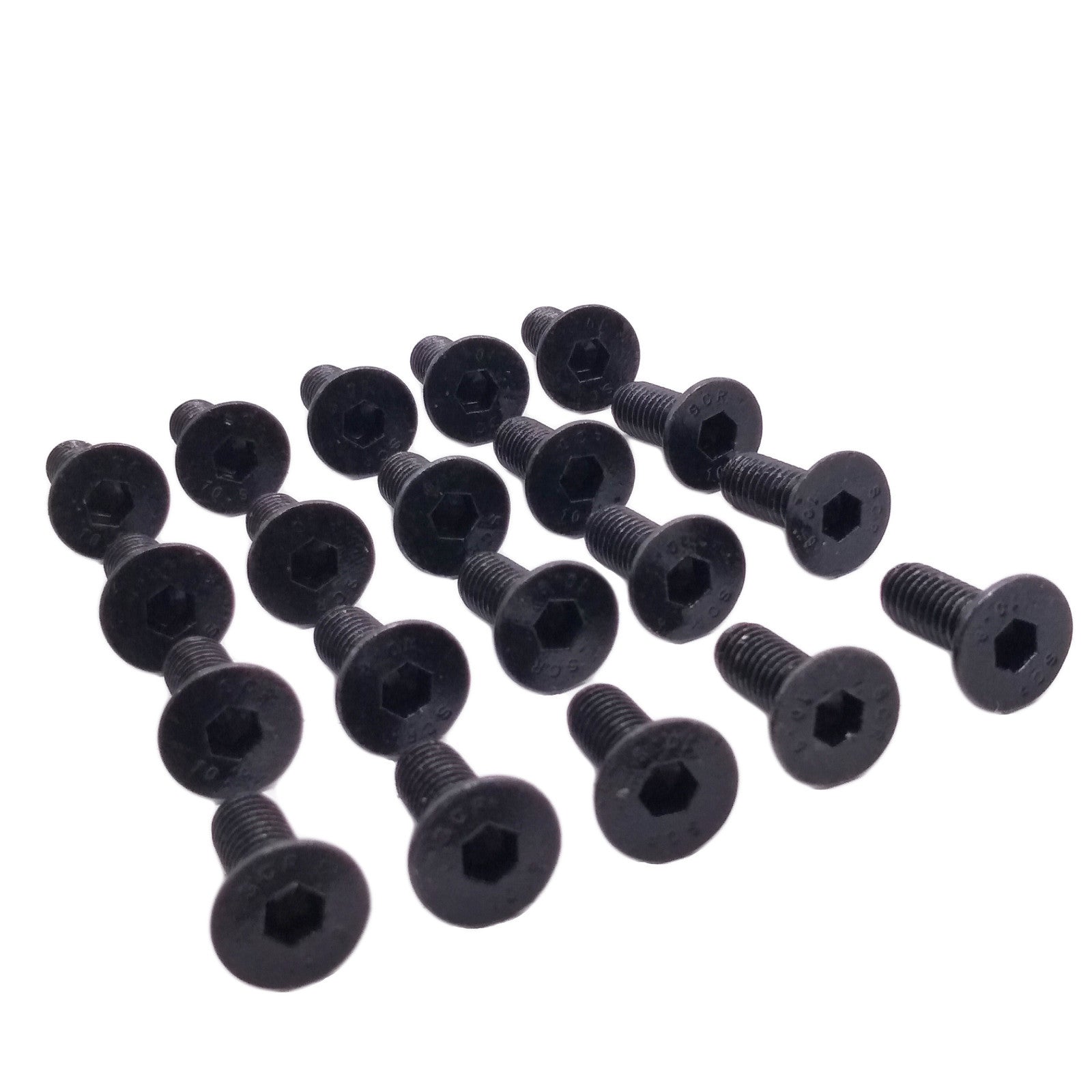 US Stock 50x M6 x 16mm Grade 10.9 Flat Countersunk Hex Socket Bolts Screws Black