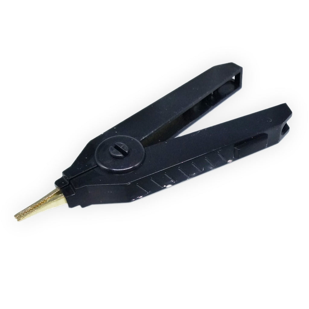US Stock 3pcs 100mm Alligator Kelvin Test Copper Gold Plate Clip Clamp