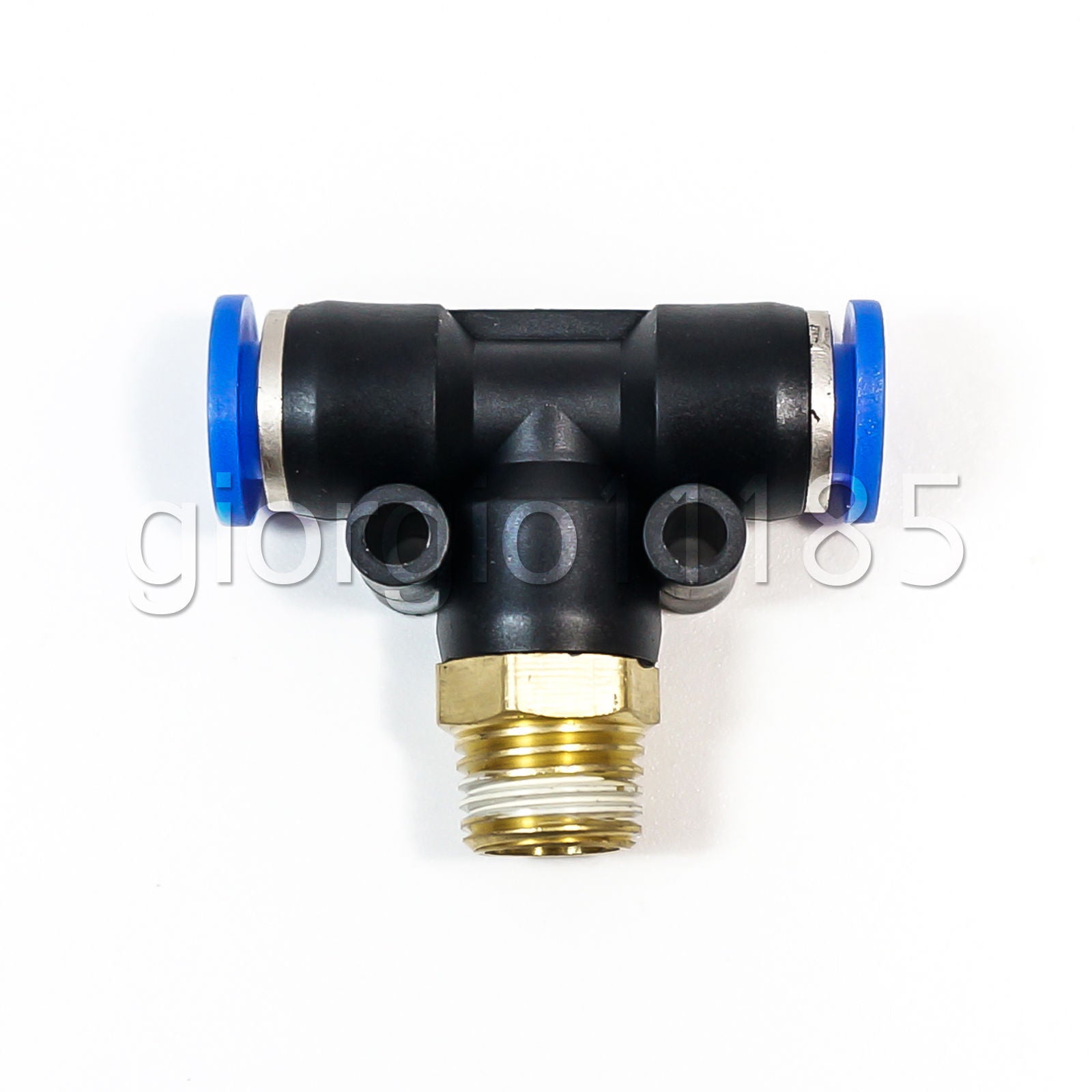 US Stock 10pcs Pneumatic 8mm-1/4" Male Tee T Branch Connector Push In Fitting