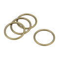 4pcs O Ring Buckle 1.2"(30mm) O-Rings Bronze Tone for Hardware Bags Craft DIY