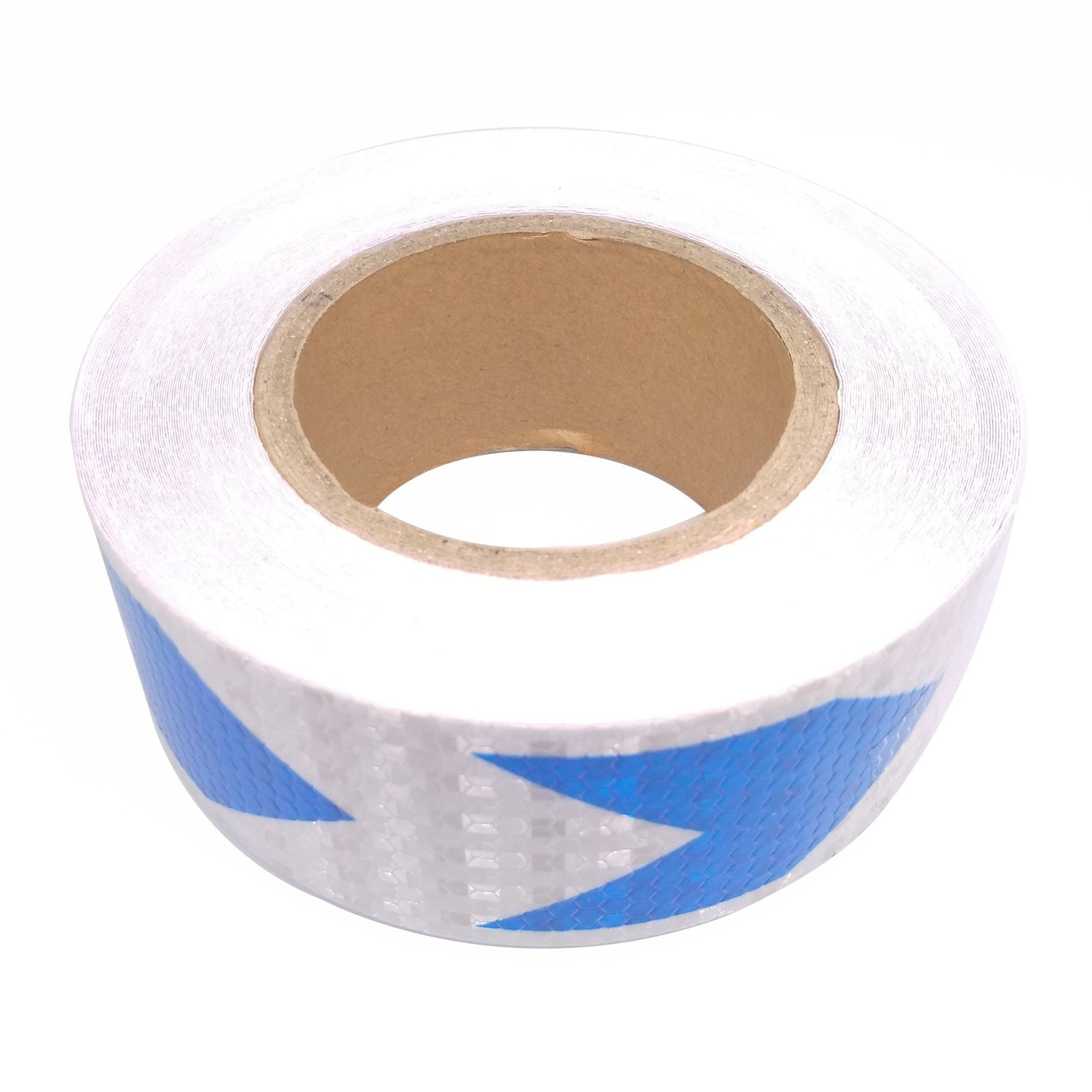 Car Truck Reflective Self-adhesive Safety Warning Tape Sticker Blue White 25m