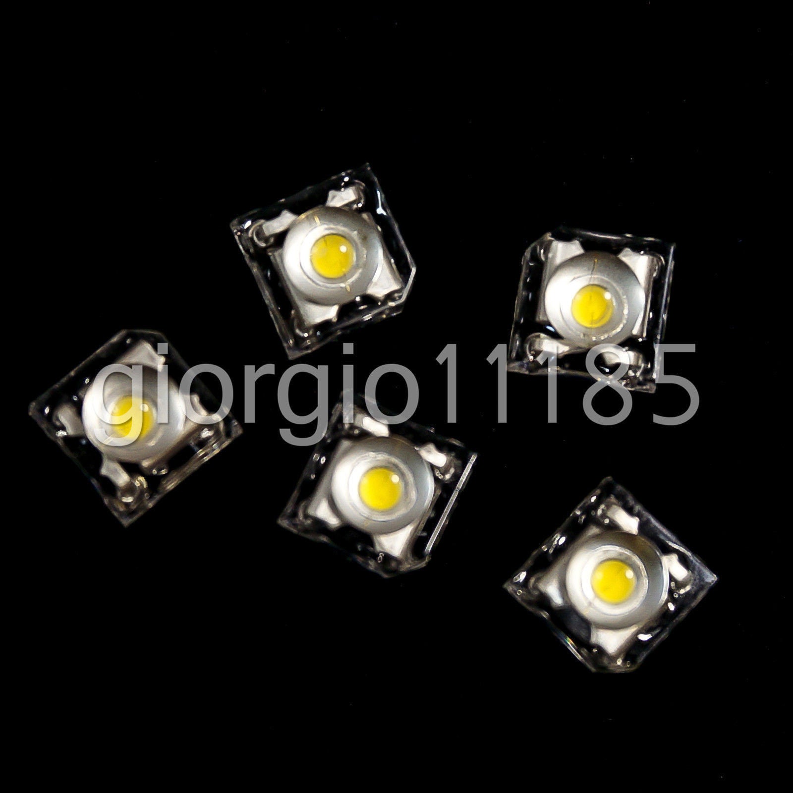 US Stock 100pc 5mm White Piranha Superflux LED Dome Wide Angle Bright Leds 4-Pin