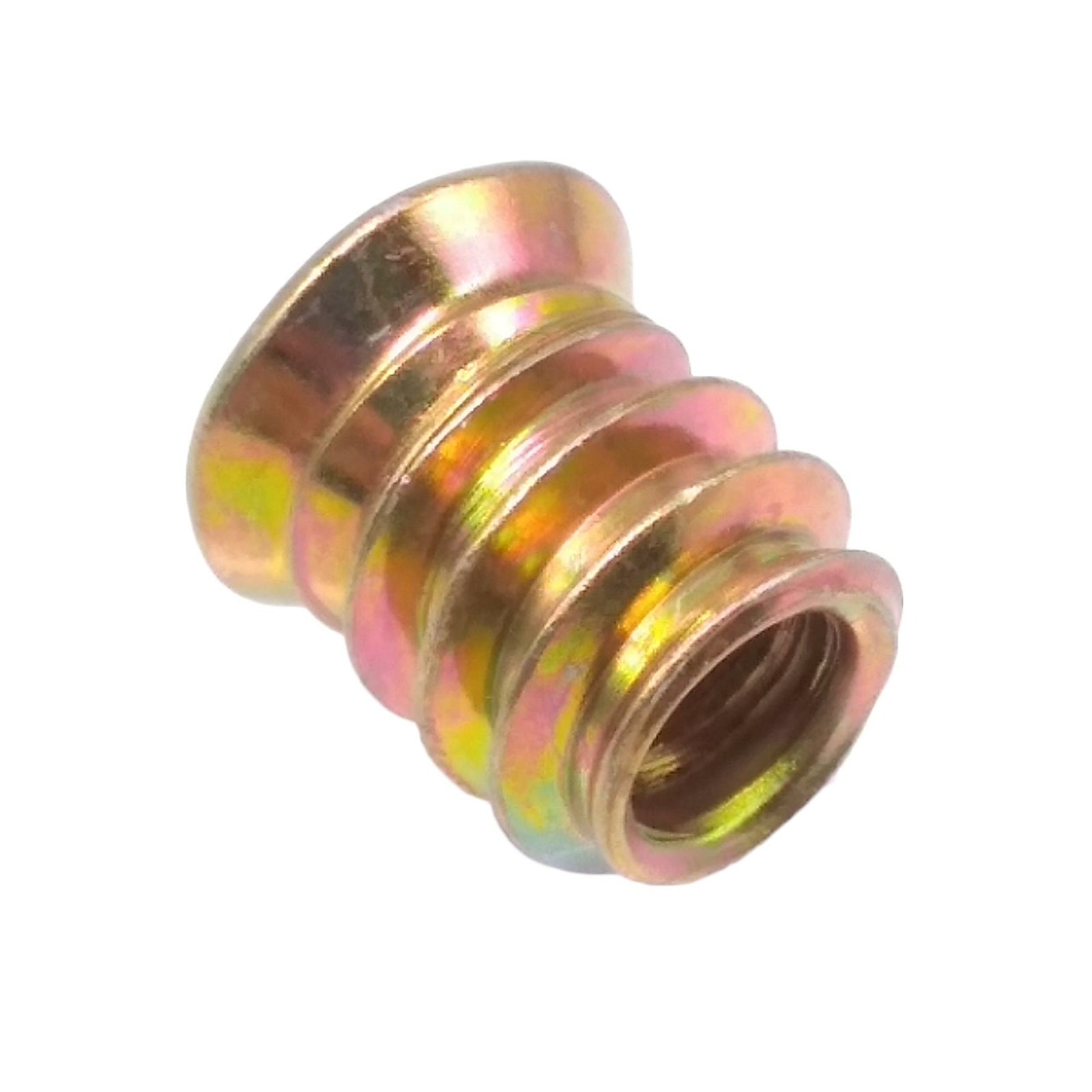 100pcs M6 x 13mm Furniture Screw-in Nut Bolt Fastener Hex Socket Insert Nuts
