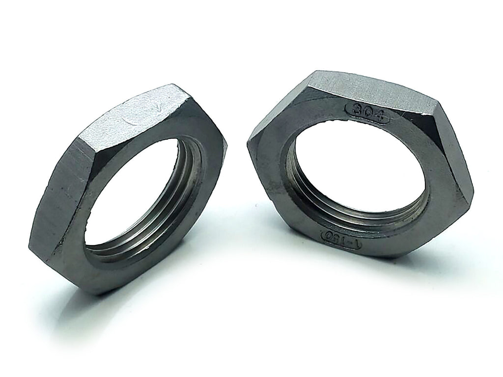 US Stock 2pcs Locknut 1" NPT Stainless Steel Lock Nut O-Ring Groove Pipe Fitting