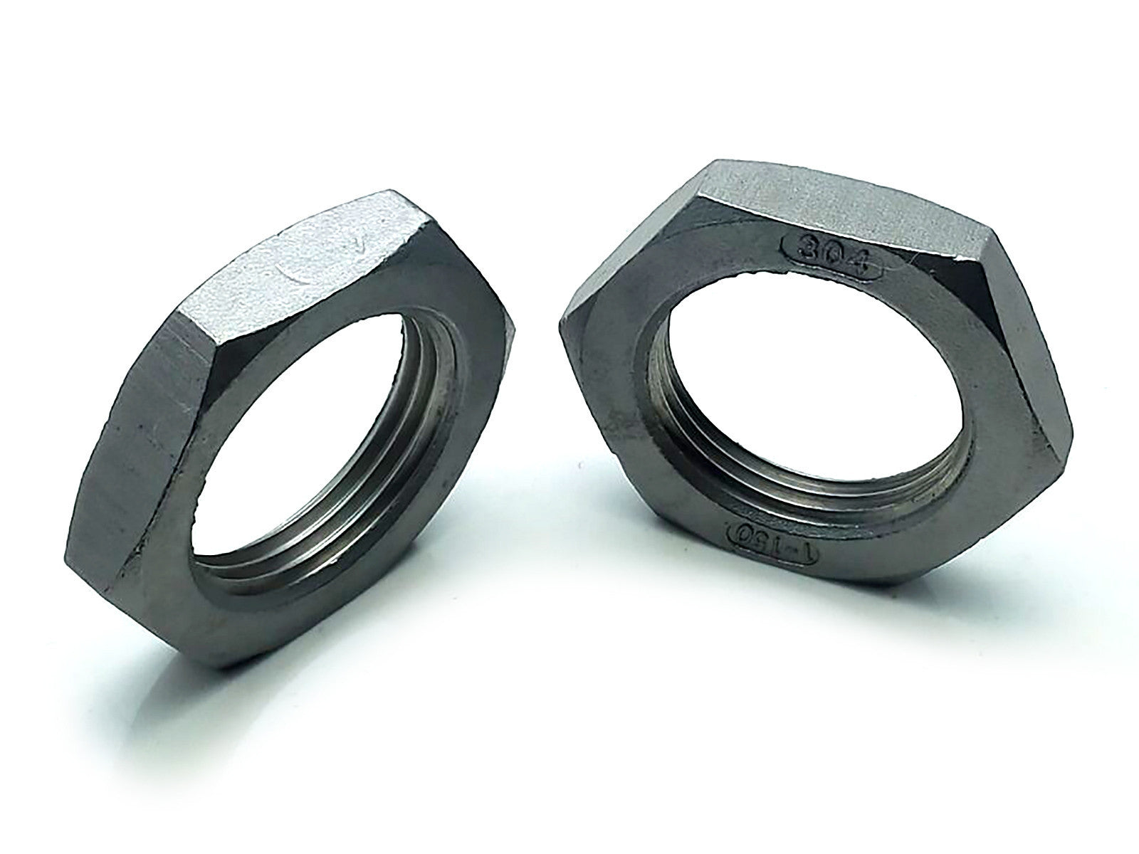 US Stock 2pcs Locknut 1" NPT Stainless Steel Lock Nut O-Ring Groove Pipe Fitting