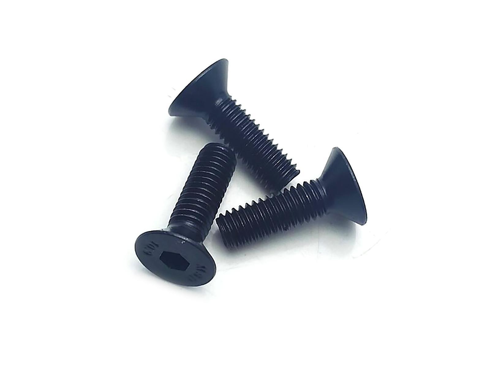 US Stock 50x M6 x 20mm Grade 10.9 Flat Countersunk Hex Socket Bolts Screws Black