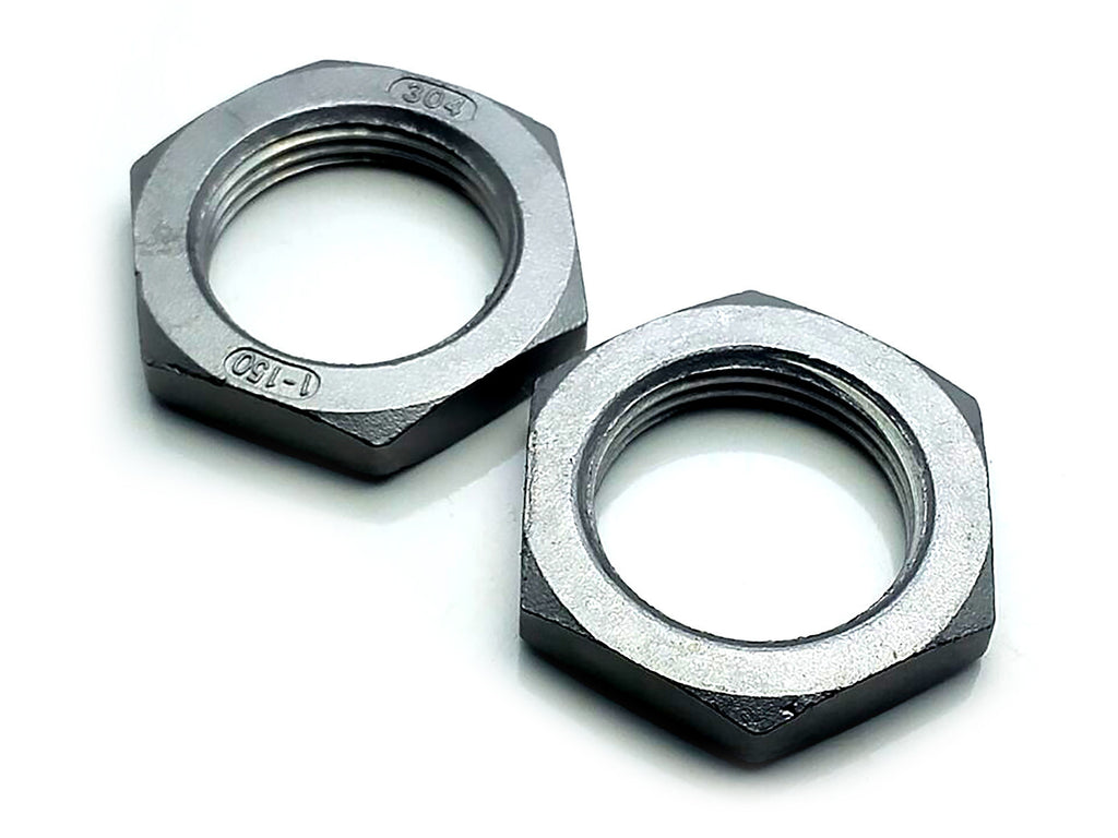 US Stock 2pcs Locknut 1" NPT Stainless Steel Lock Nut O-Ring Groove Pipe Fitting