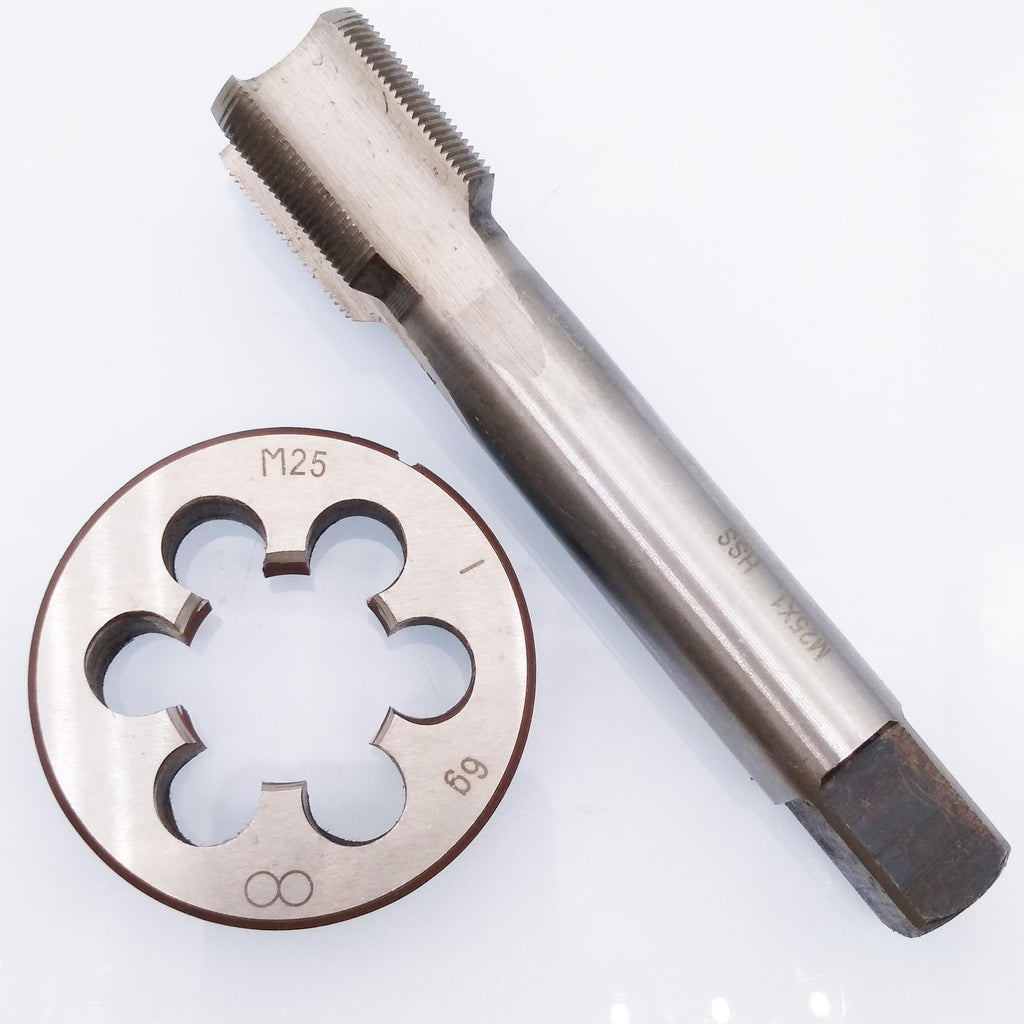 US Stock HSS M25 x 1mm Tap & M25 x 1.0mm Die Metric Thread Right Hand